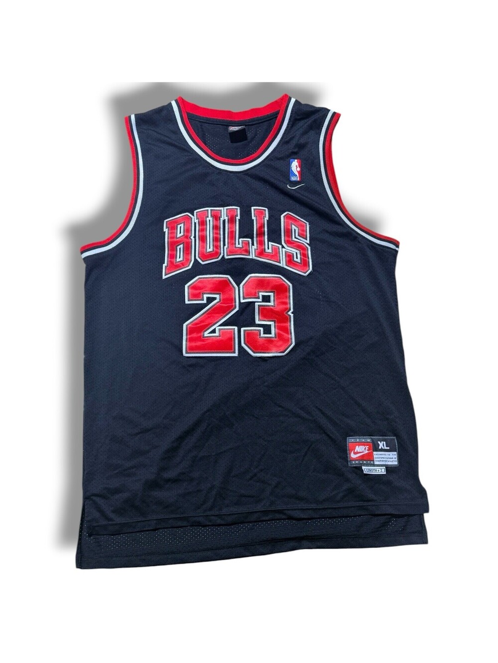Nike Team Sports Michael Jordan Chicago Bulls #23 Black Jersey XL +2 Stitched
